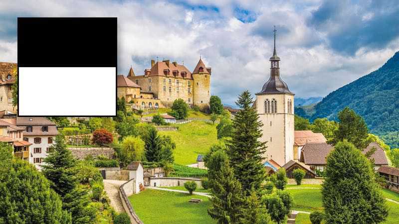 Canton de Fribourg village église