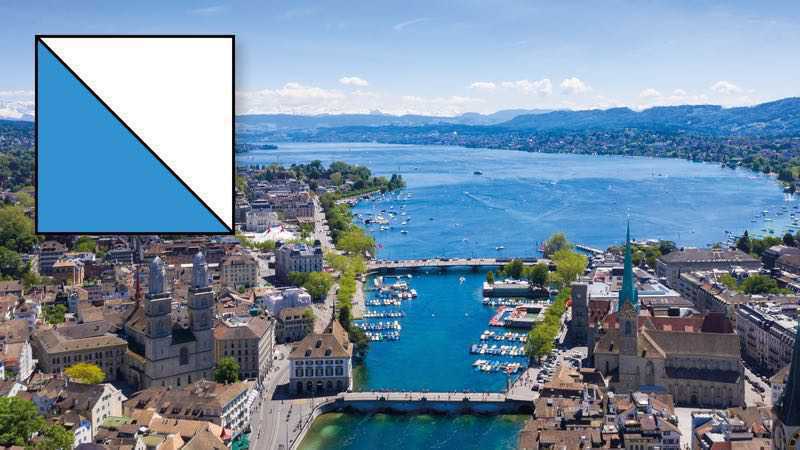 Ville de Zurich lac de Zurich Grossmünster Wasserkirche Fraumünster Münsterbrücke Quaibrücke