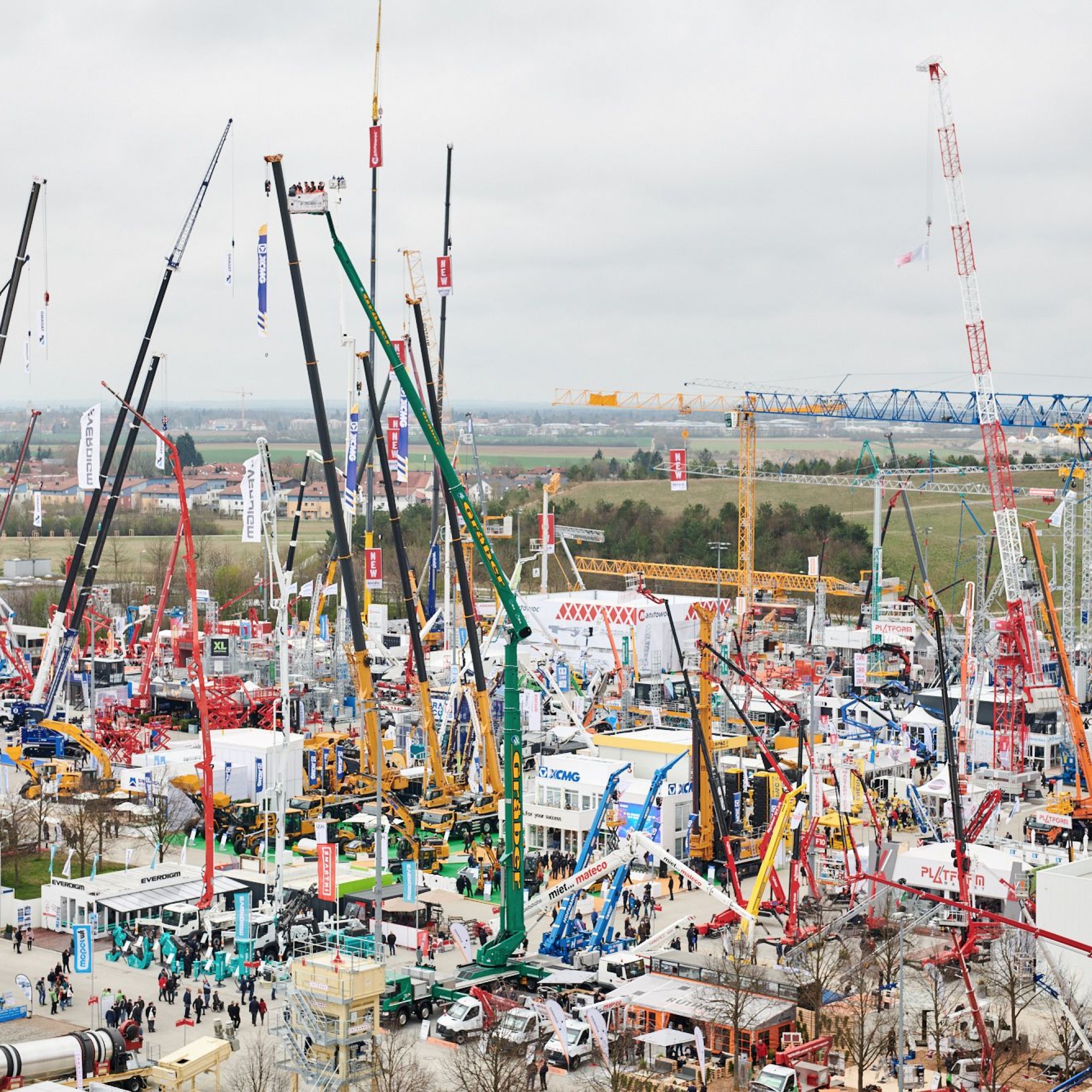 Bauma dispose d'une surface record de 620'000 m2, l'équivalent de 85 terrains de football.