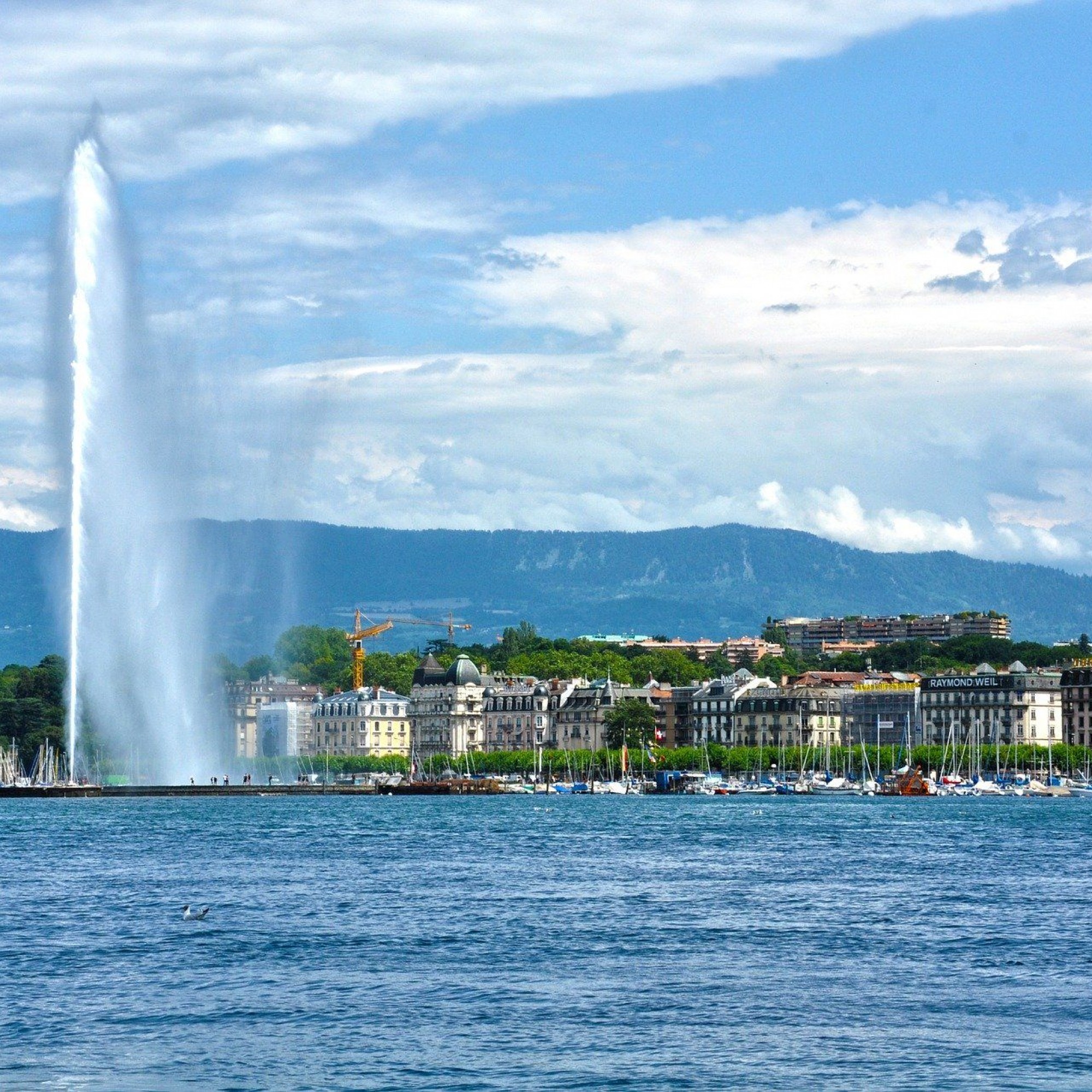 Jet d'eau, Genève, Suisse, lac Léman