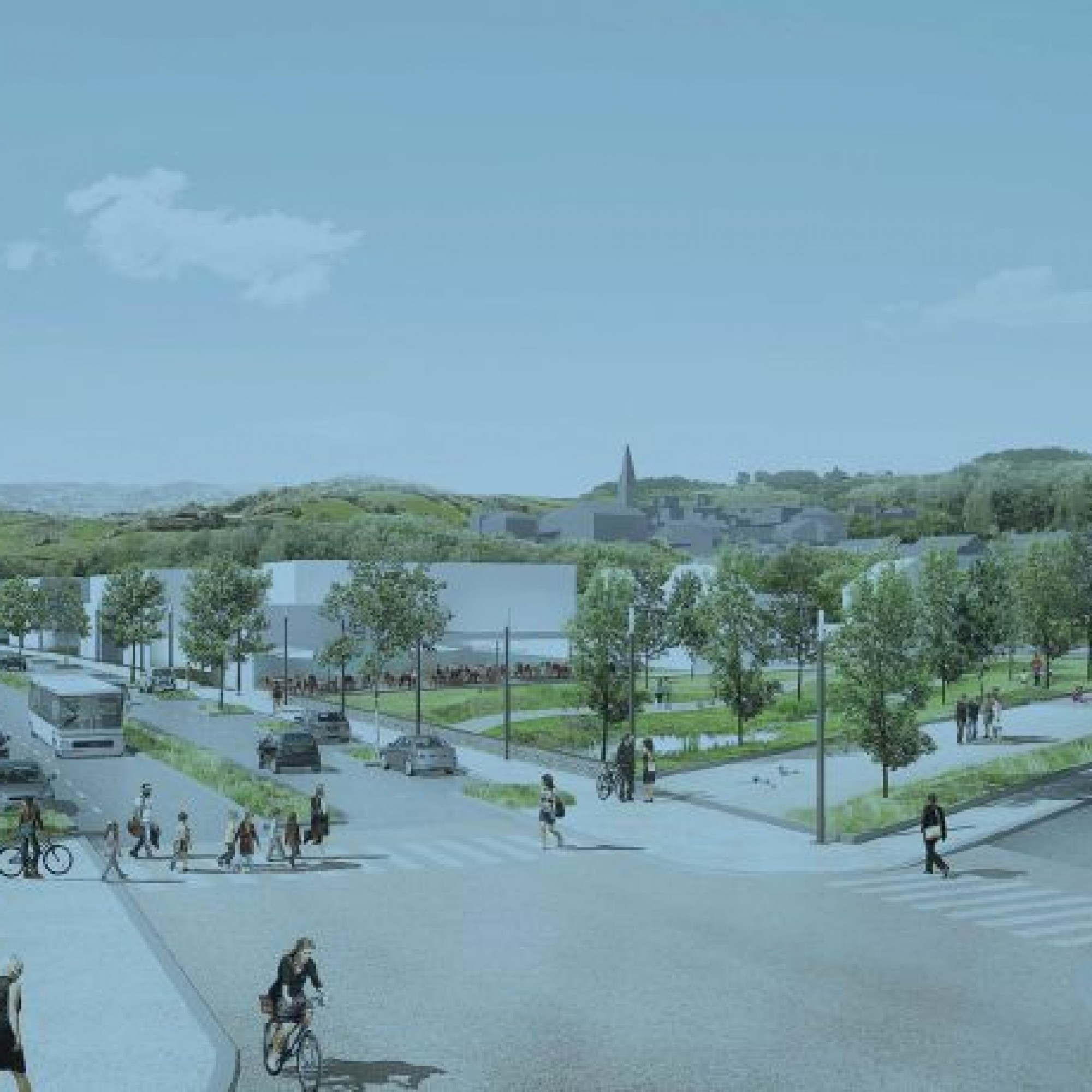 La commune de Blonay veut profiter futur développement de sa zone sud pour aménager un vrai parc urbain.