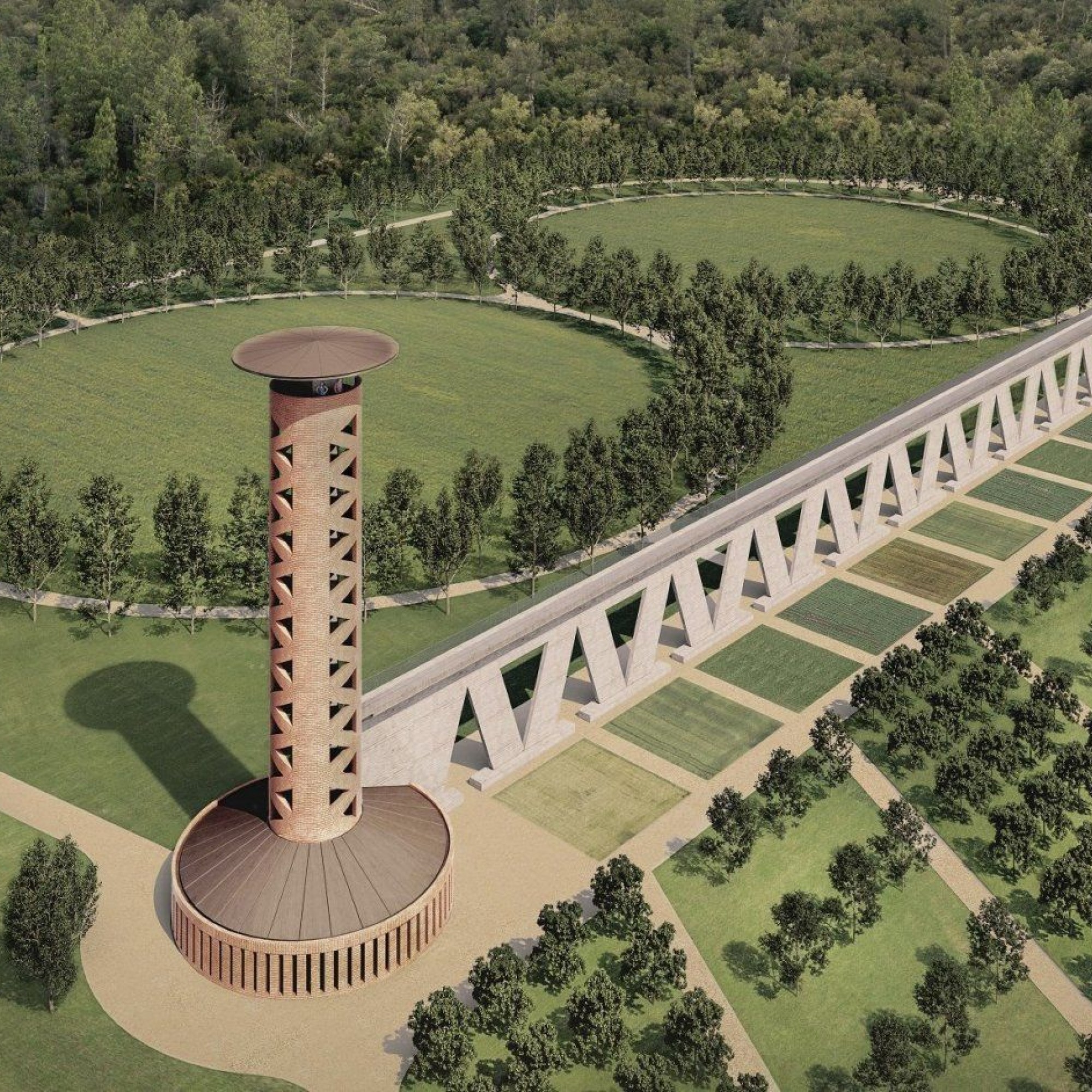 Le site doit accueillir un espace Land'art et une tour imaginée par l'architecte tessinois Mario Botta.