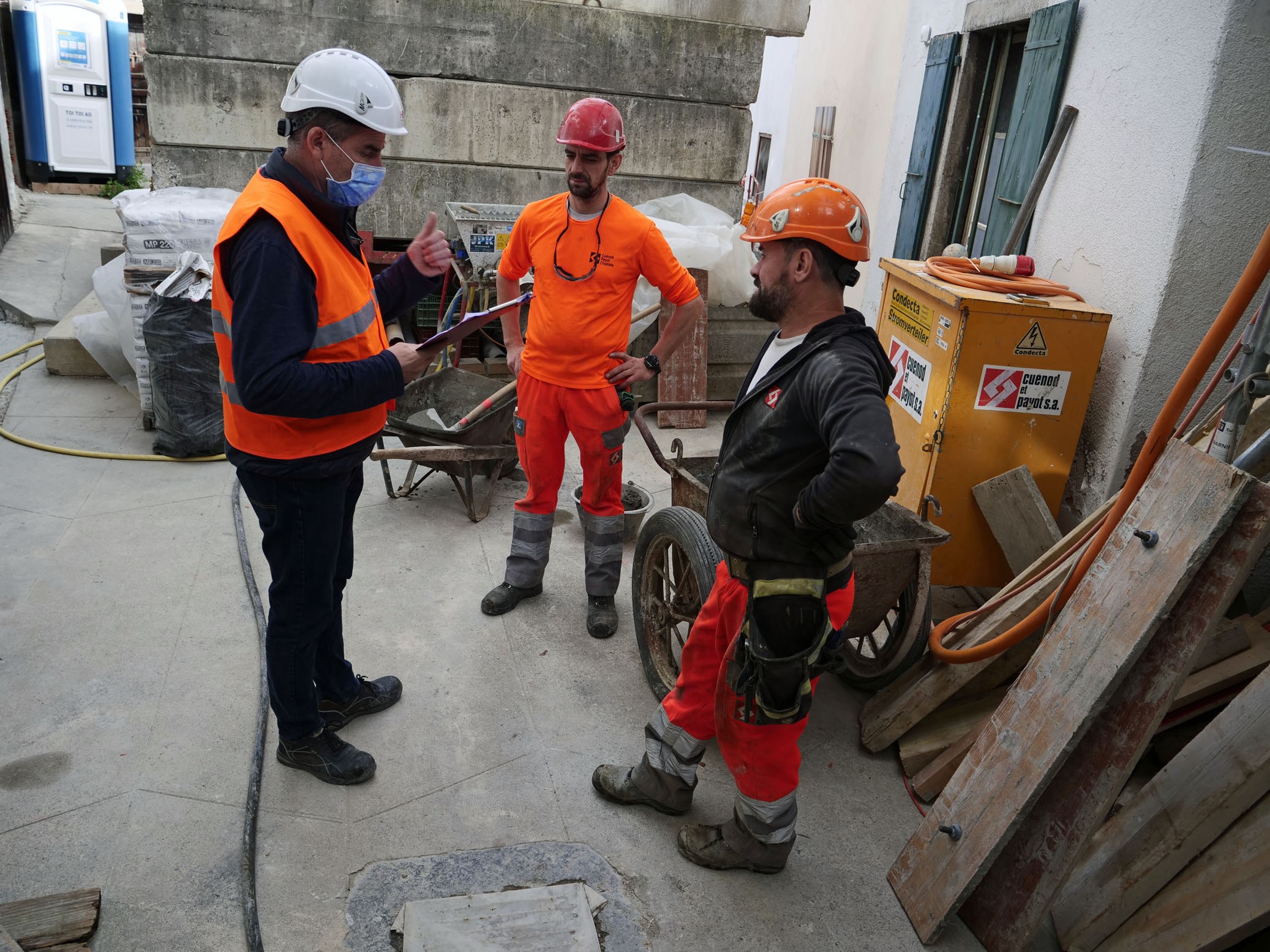 Sécurité sur les chantiers au temps du Covid: inspection