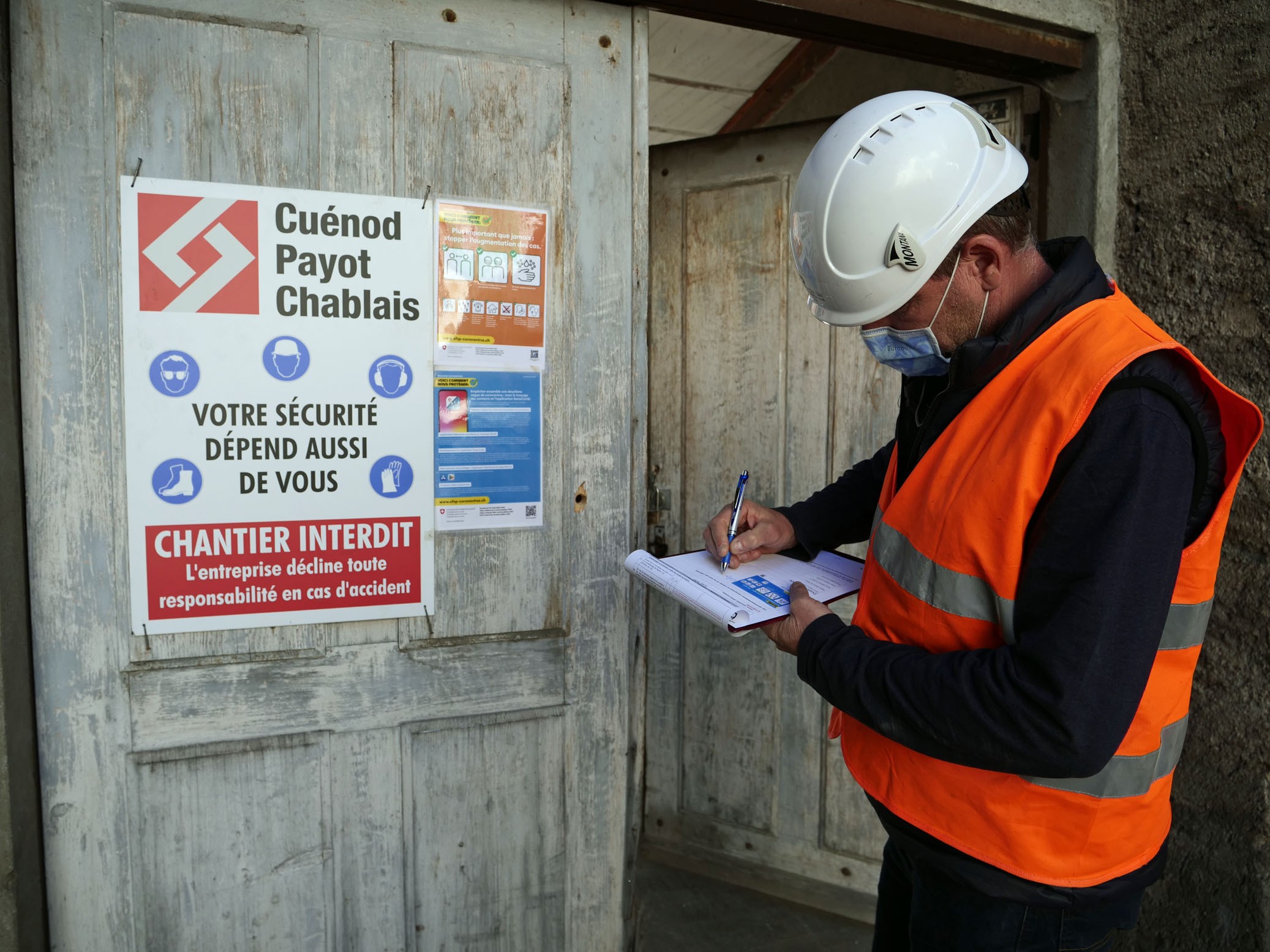 Inspection de sécurité sur les chantiers au temps du Covid