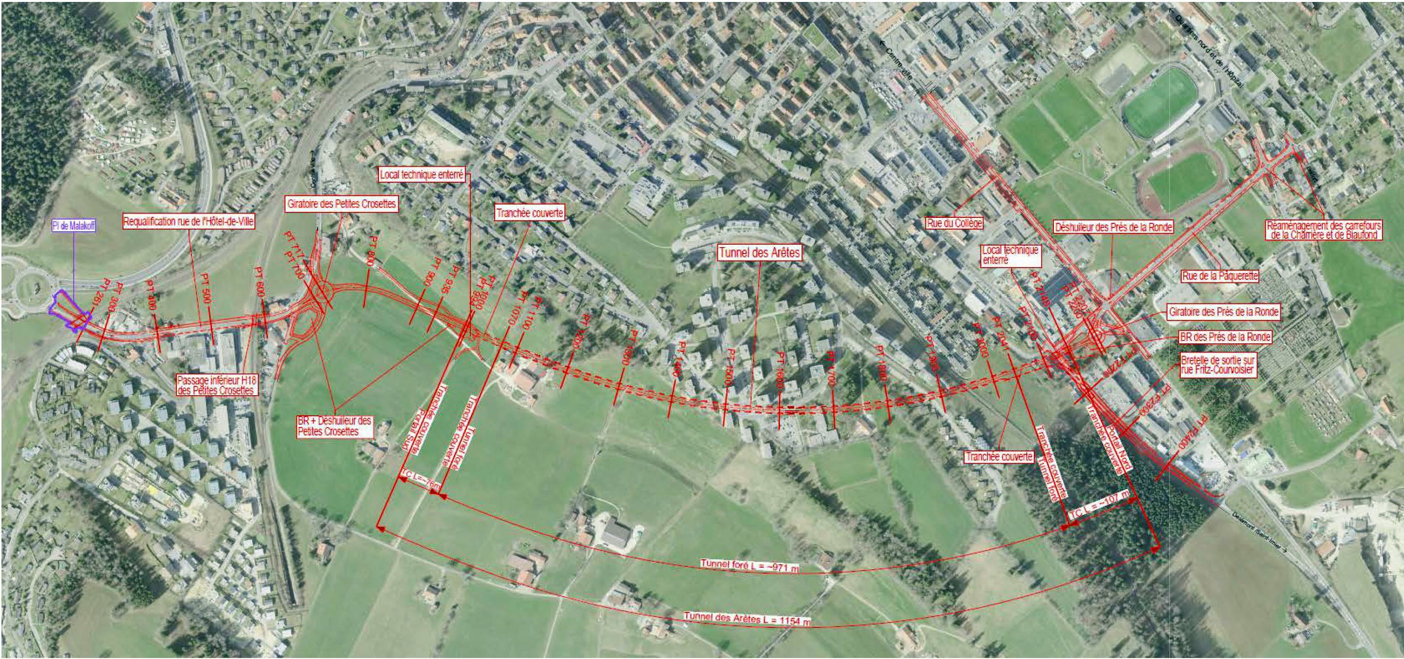 Contournement routier de La Chaux-de-Fonds par H18