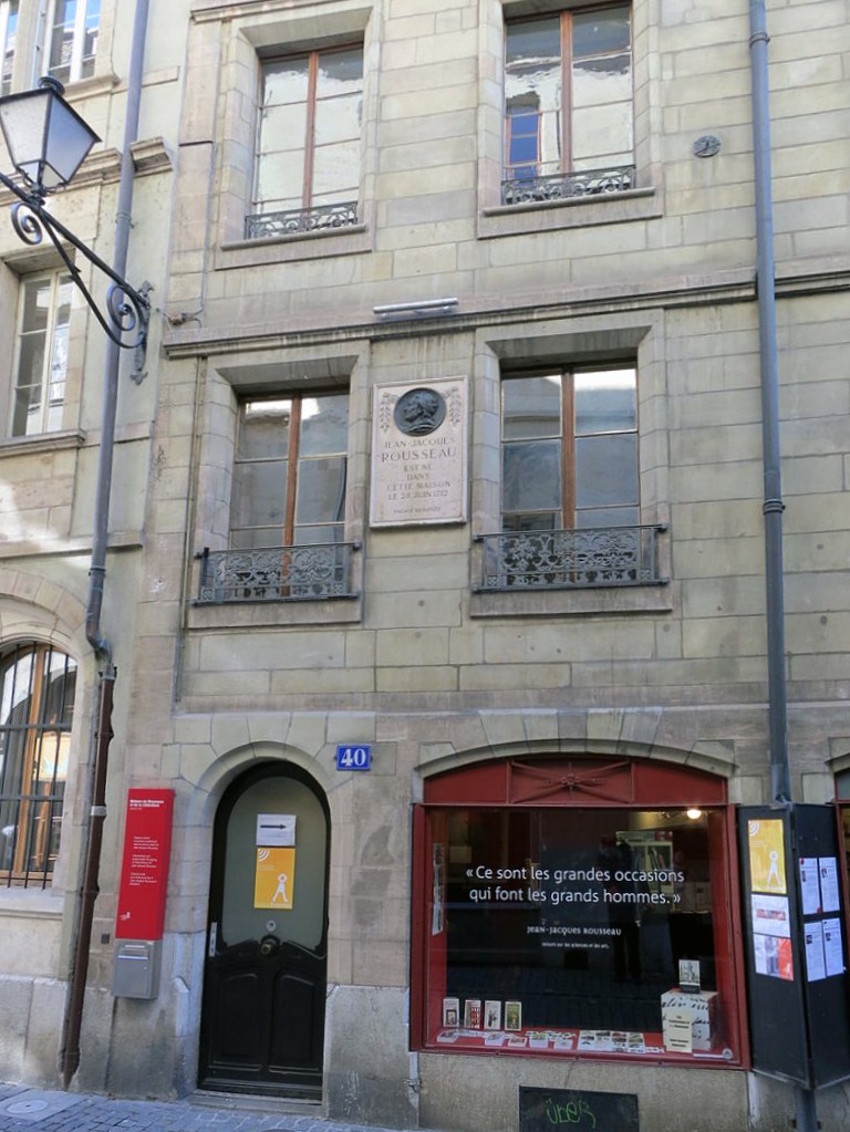 Maison naissance de Jean-JacquesRousseau rénovée à Geneve