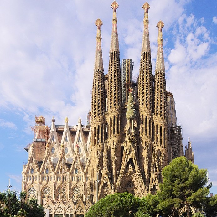 La Sagrada Familia d'Antoni Gaudi à Barcelone