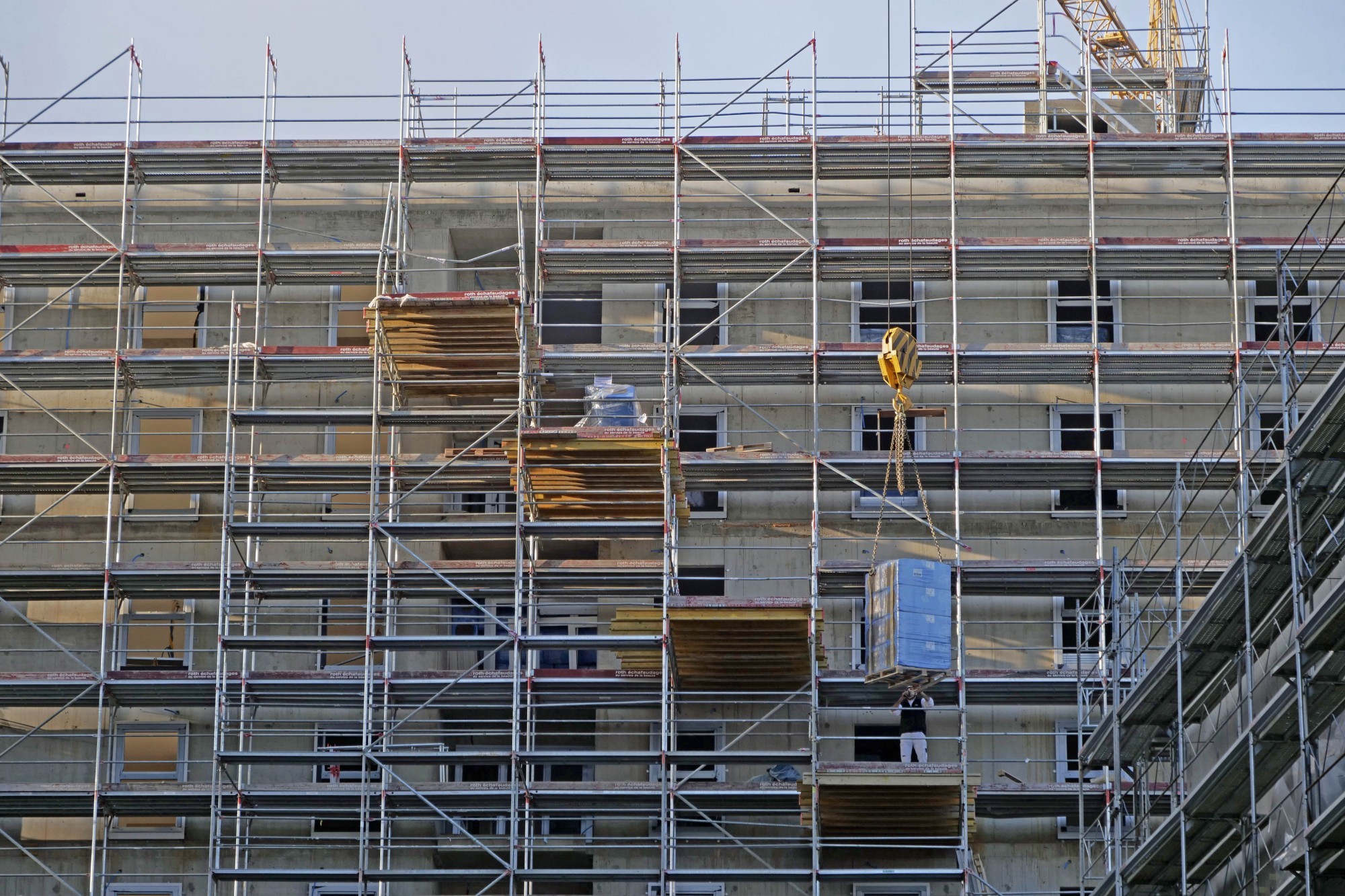 echafaudages quartier Etang Genève