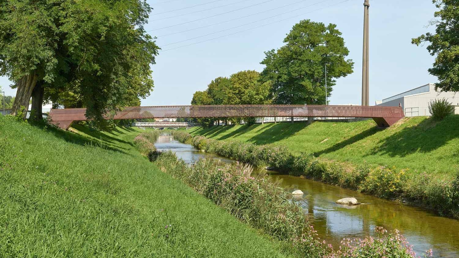 Passerelle des rives de la Broye à Payerne a remporté une distinction du jury.