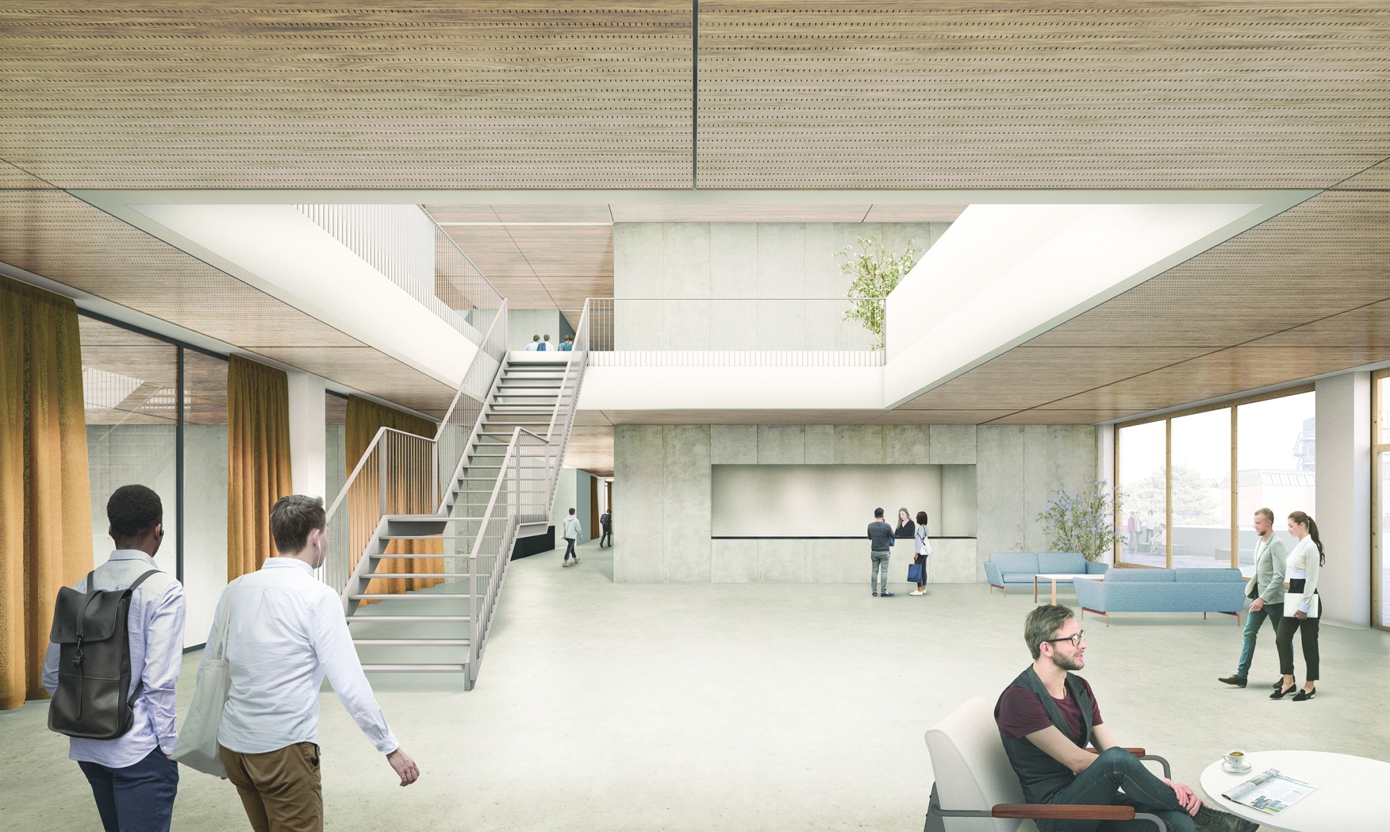 «Charlie», le projet du bureau lausannois Background Architecture a remporté le concours d’architecture pour le nouveau bâtiment des Sciences humaines sur le campus de l’Université de Lausanne