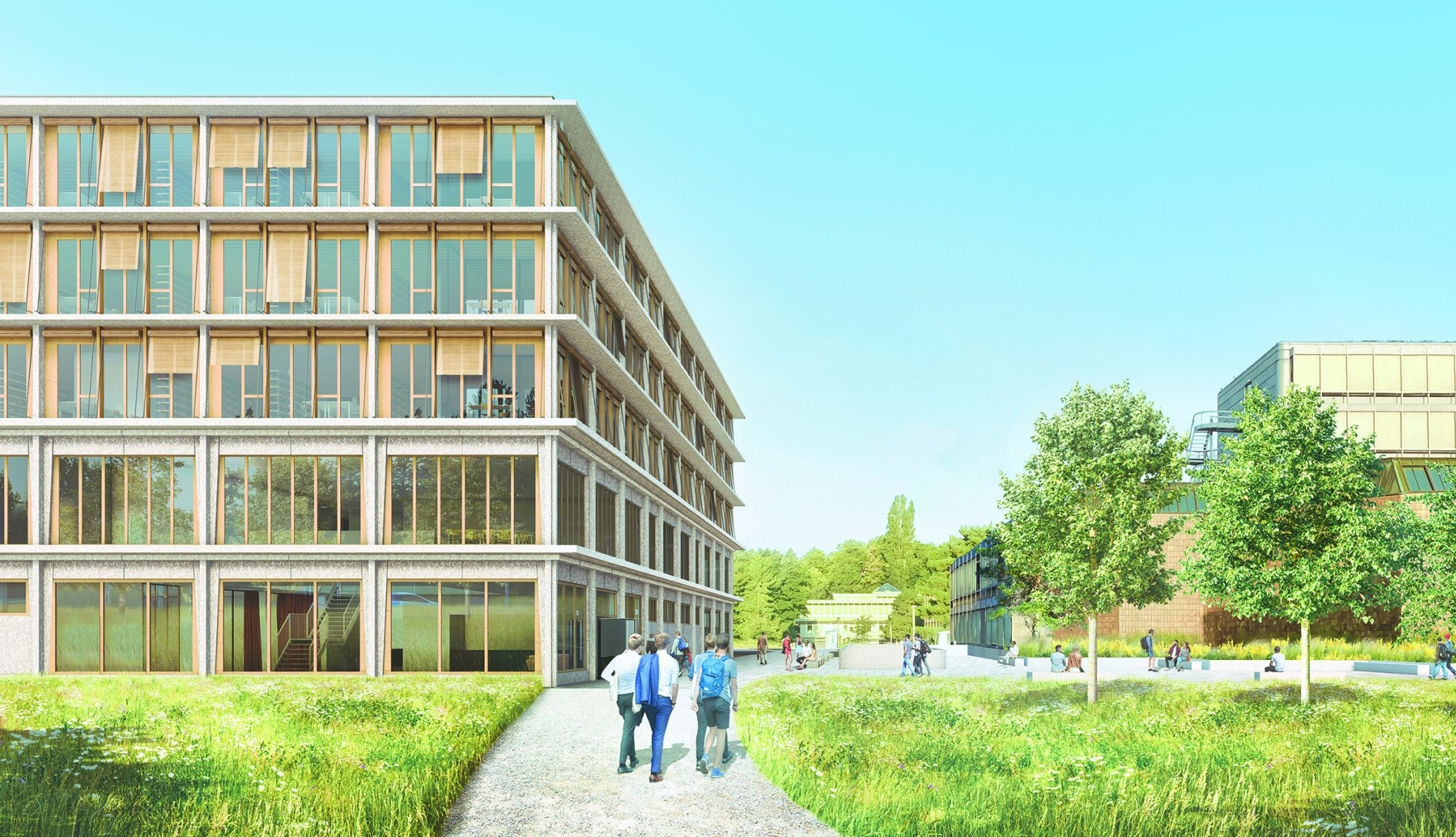 «Charlie», le projet du bureau lausannois Background Architecture a remporté le concours d’architecture pour le nouveau bâtiment des Sciences humaines sur le campus de l’UNIL