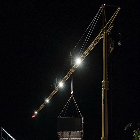 La MK 110 en intervention dans le plus grand théâtre de loges à ciel ouvert temporaire d’Allemagne.