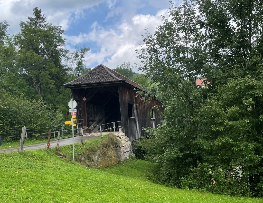 Vue actuelle du magnifique pont de Lank à Appenzell, ce dernier sera rénové d'ici fin mai 2022.