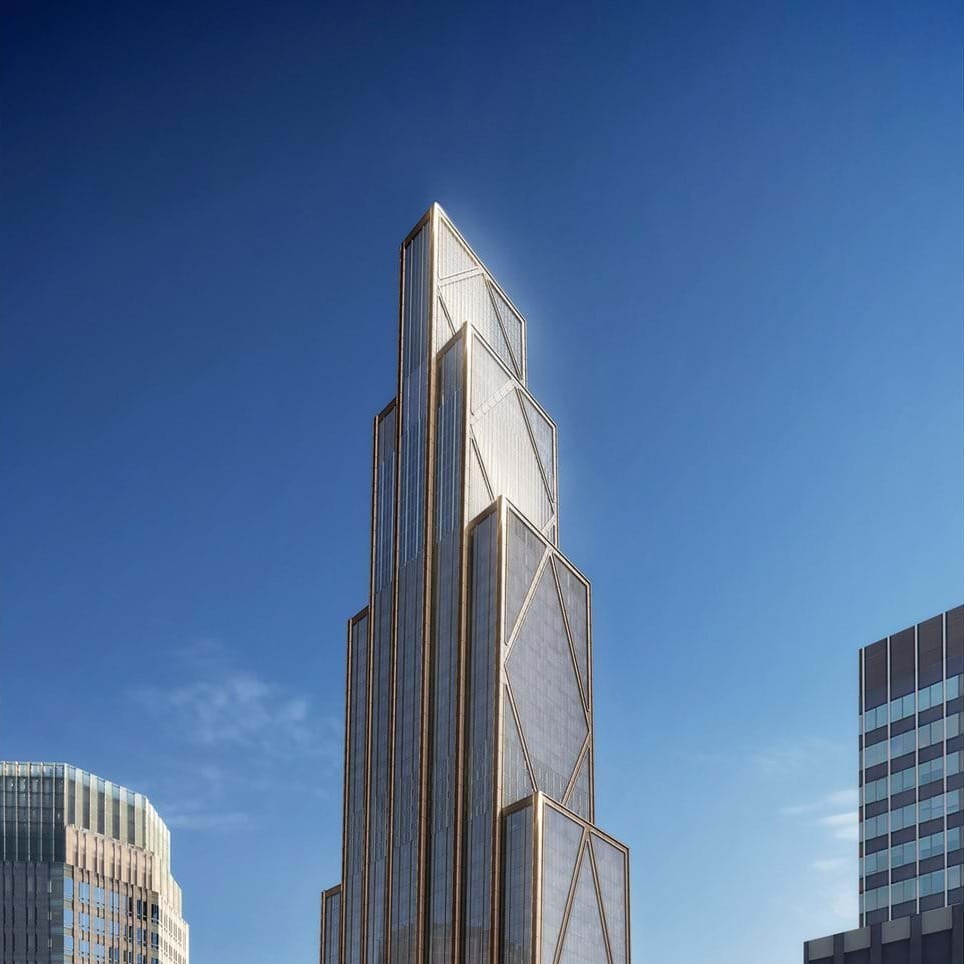 La tour sera construite à la place de l'«Union Carbide Building» de 216 m de haut, l'ancien siège social de JPMorgan Chase. En outre, le nouveau bâtiment sera le premier projet dans le cadre du nouveau plan d'aménagement de la zone «Midtown East» de New Y