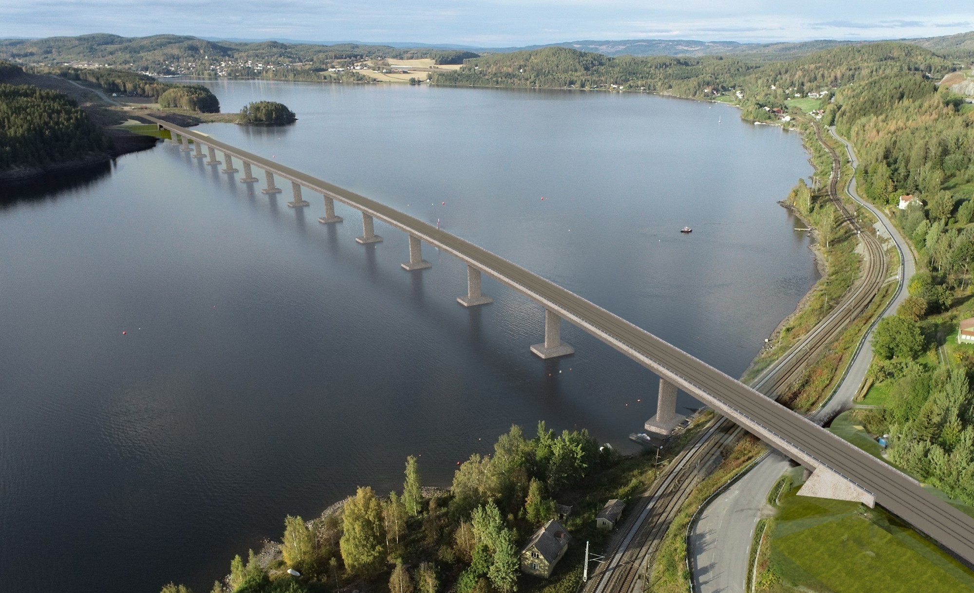 Viaduc de Tangenvika : planification et exécution entièrement numérisées, sur la base de maquettes.