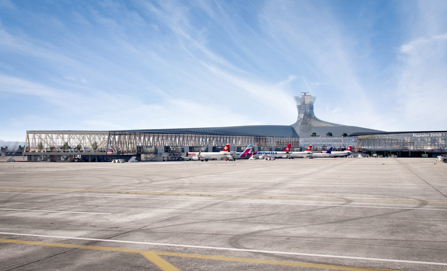 Visualisation: le Dock A comprendra également une tour et un bâtiment principal. Il sera construit au nord du terminal actuel.