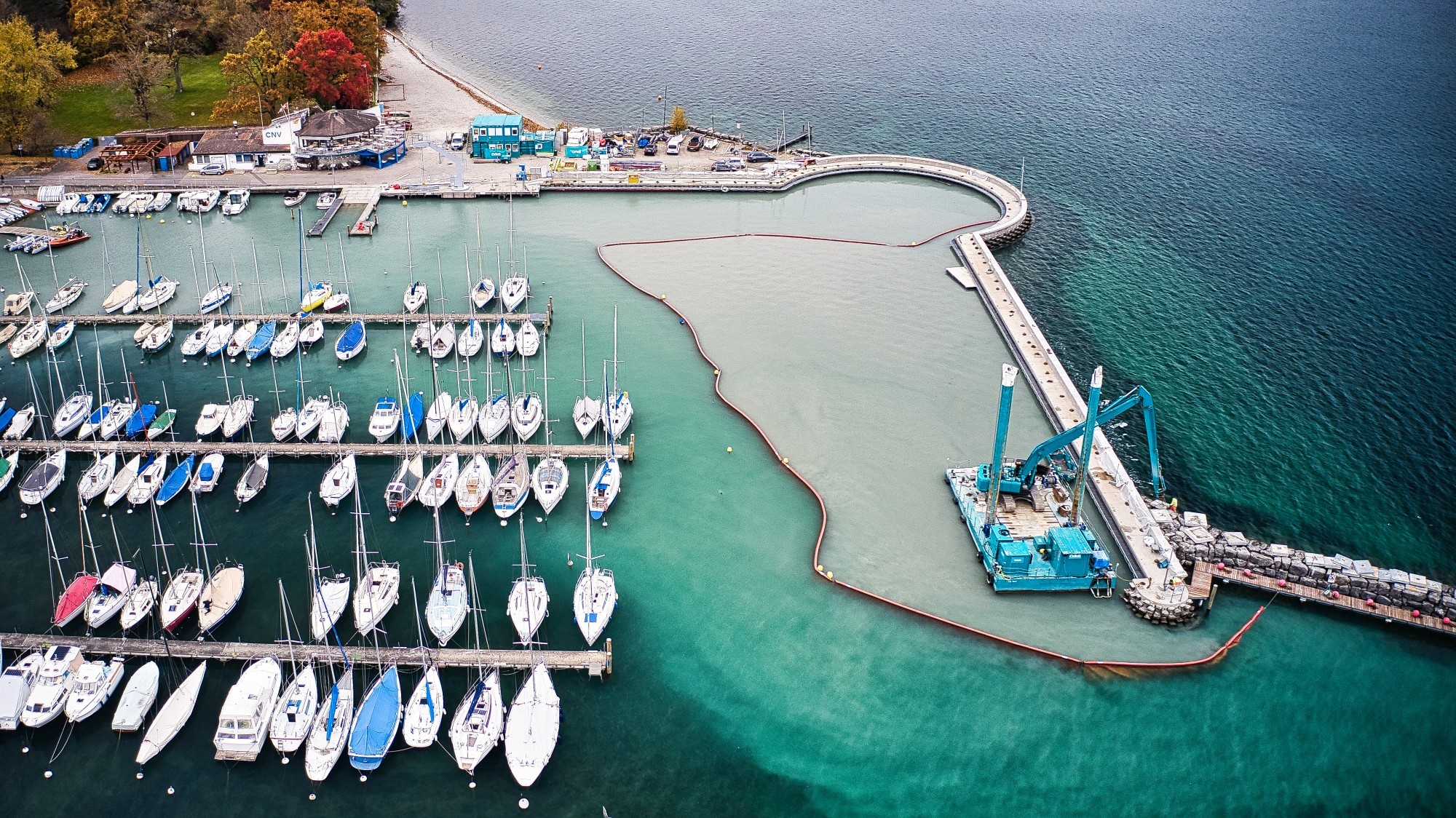 Le fond de Port-Choiseul doit être dragué tous les 20 ans pour ôter les limons accumulés