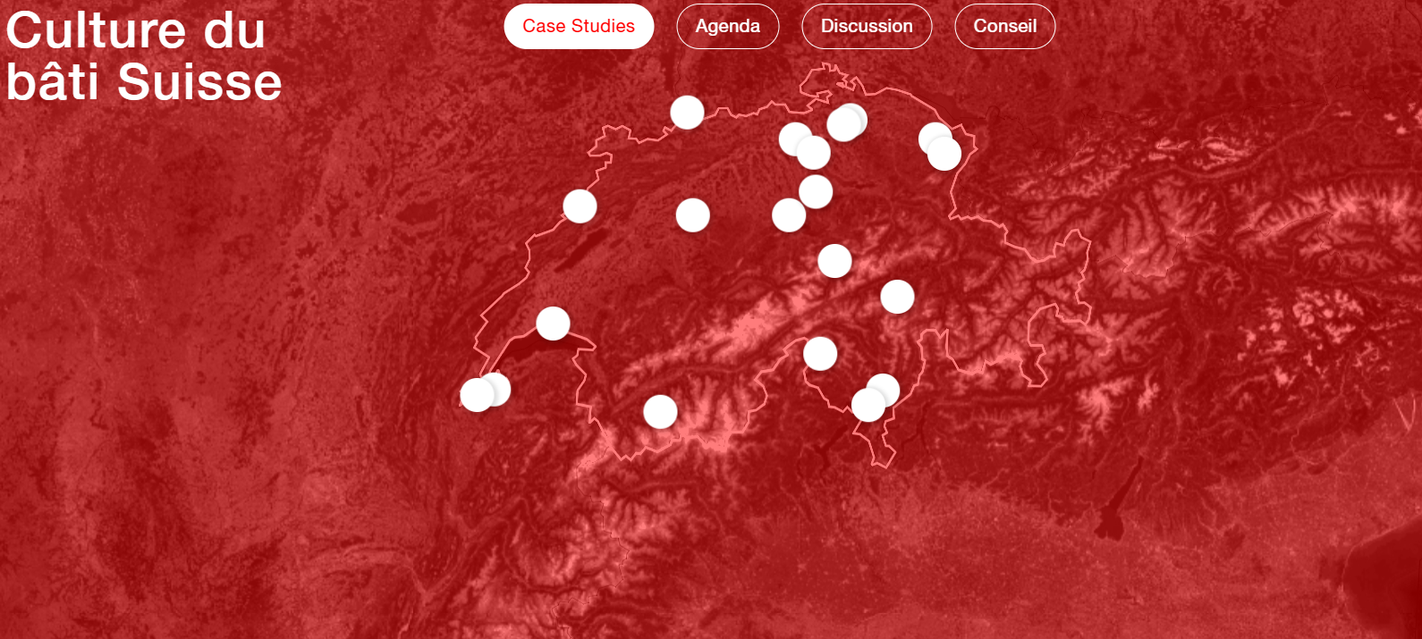 La plateforme web représente un immense forum d'échanges et de partages sur la thématique de la culture du bâti en Suisse.