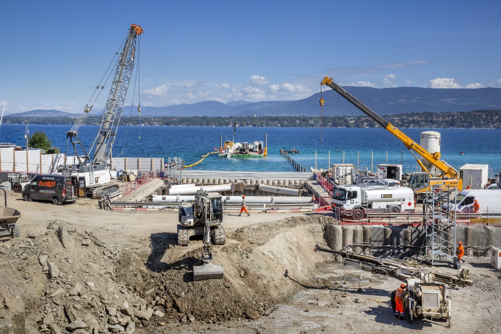 La station de pompage (STAP) du Vengeron alimente le réseau hydro-thermique GeniLac.