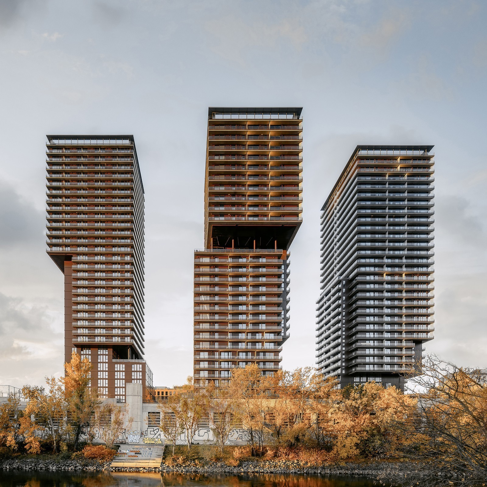 Henke Schreieck Architekten, Wien, Österreich: TrIIIple Towers, Wien, Österreich