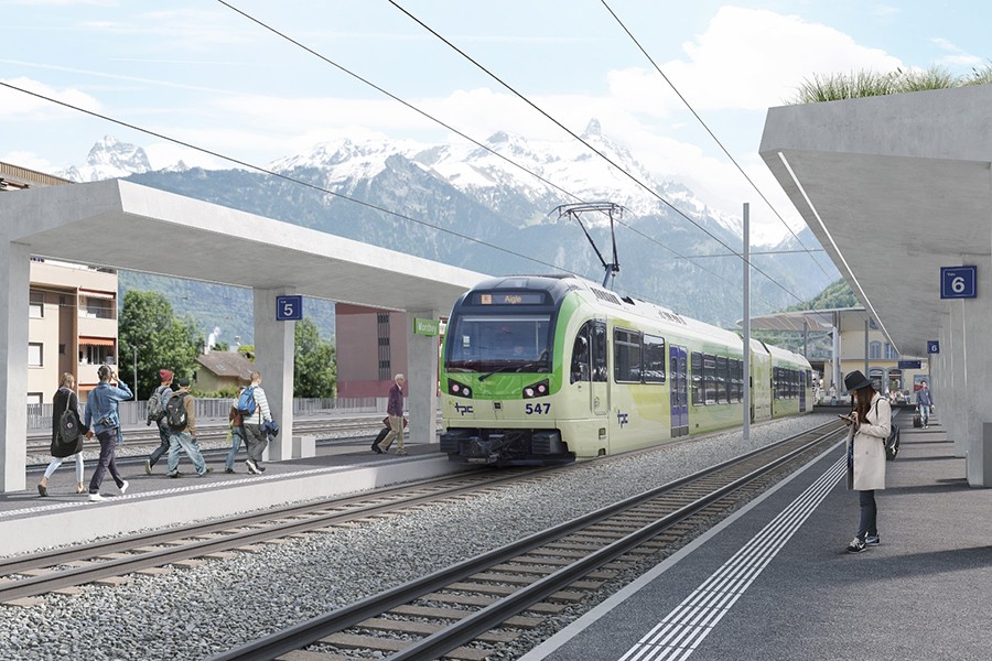 Le projet de sécurisation du tracé de l'AOMC par les Transports Publics du Chablais (TPC) en collaboration avec le canton du Valais ainsi que les communes de Monthey et de Collombey-Muraz, permettra de sécuriser le tracé, d'améliorer la mobilité douce et 