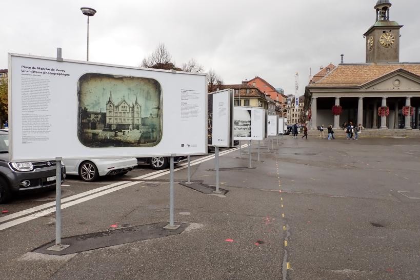 Une exposition présentant l'évolution de la place du marché veveysanne ravit les habitants.