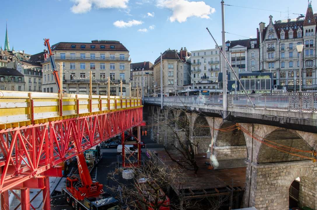 Le démontage de la passerelle du Grand-Pont débutera le 20 mars 2023.