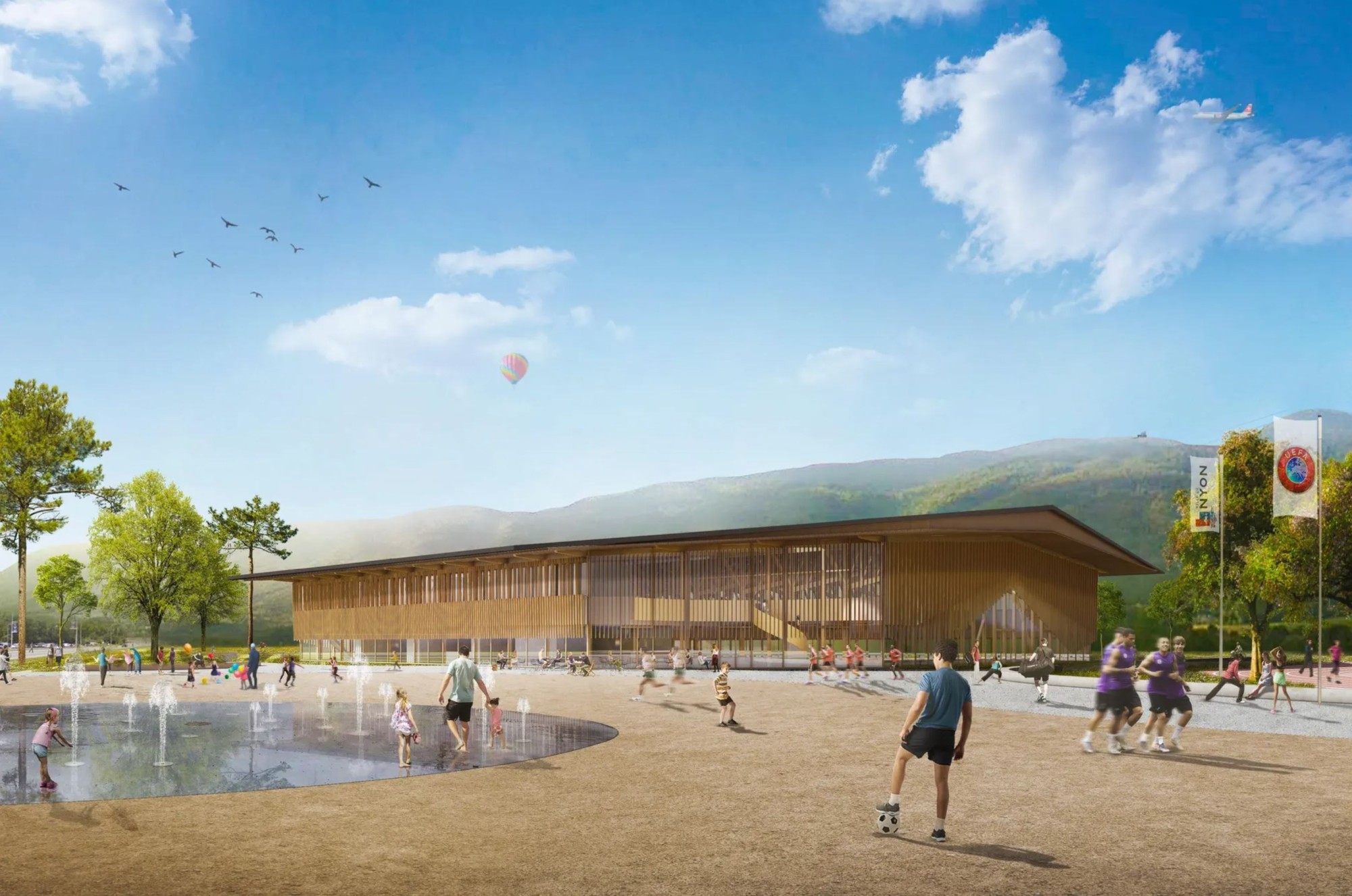 Le futur complexe sportif de Colovray à Nyon devisé à 34 millions de francs est mis à l’enquête