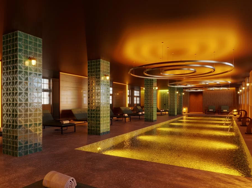 Une superbe piscine, un centre de bien être et une spa permettent aux hôtes de se relaxer dans une atmosphère idyllique.
