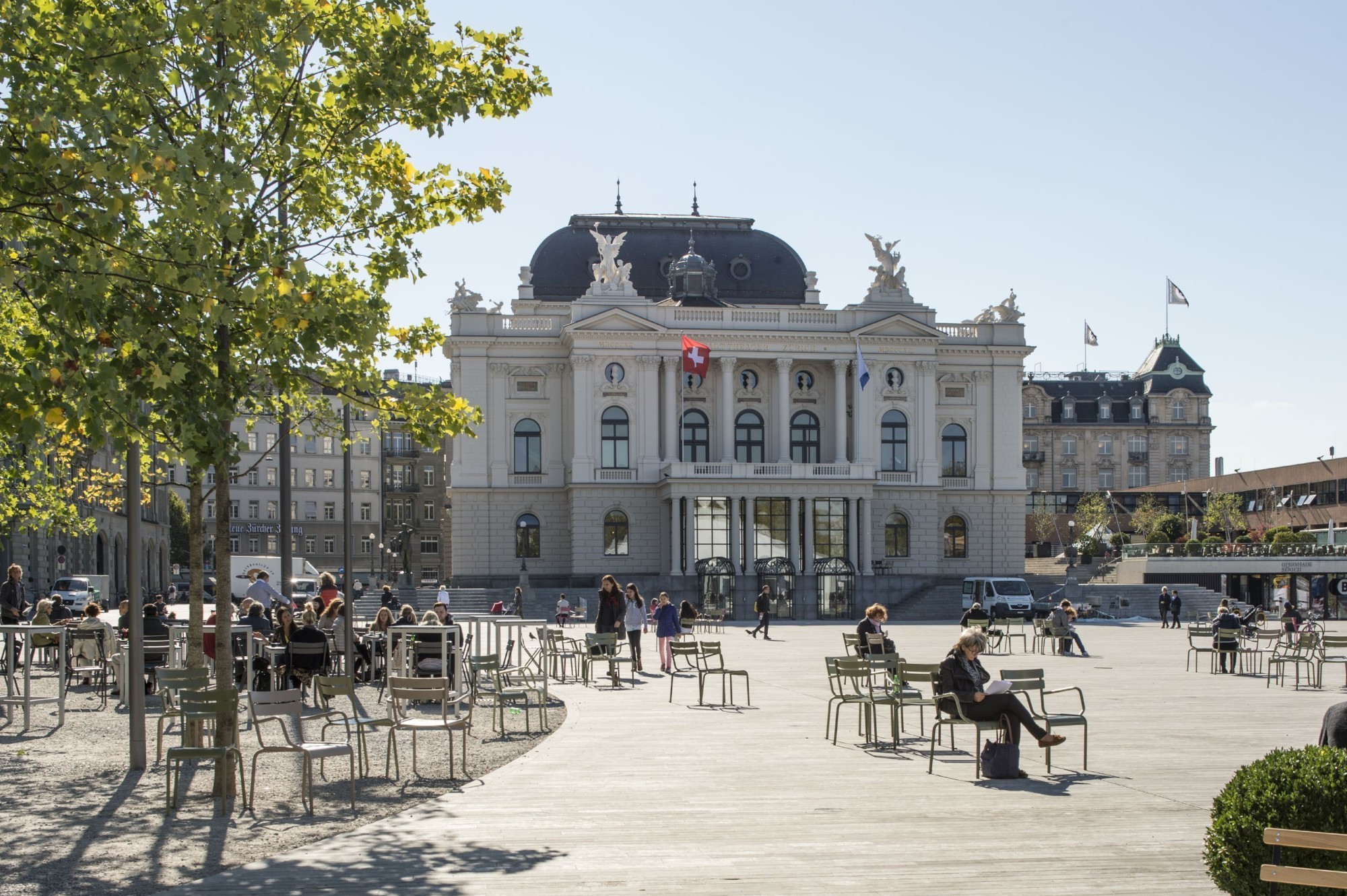 Vue de l'Opéra de Zürich.