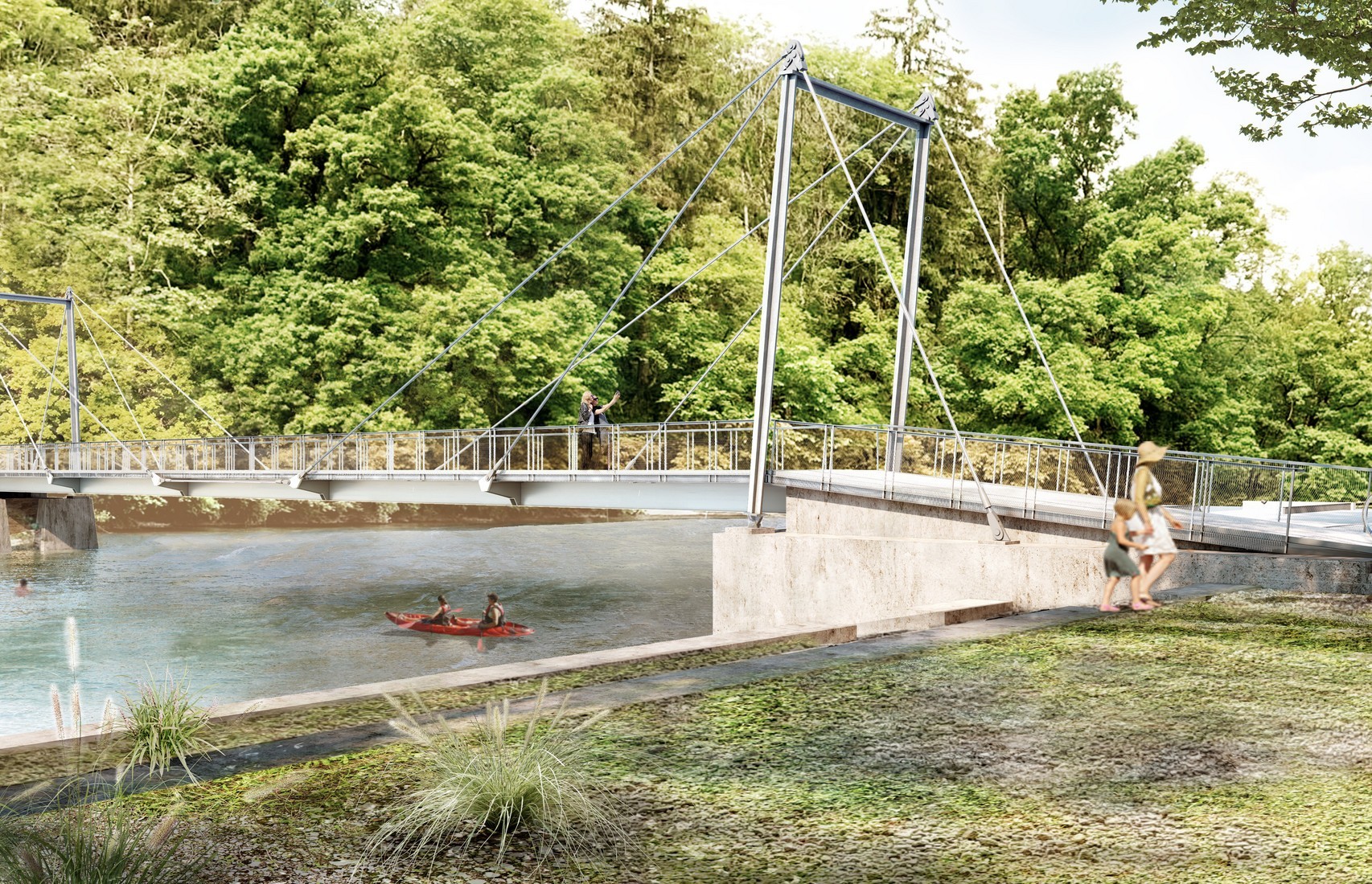 Le permis de construire pour le remplacement du pont Schützenfahrbrücke à Münsingen (BE) a été approuvé.