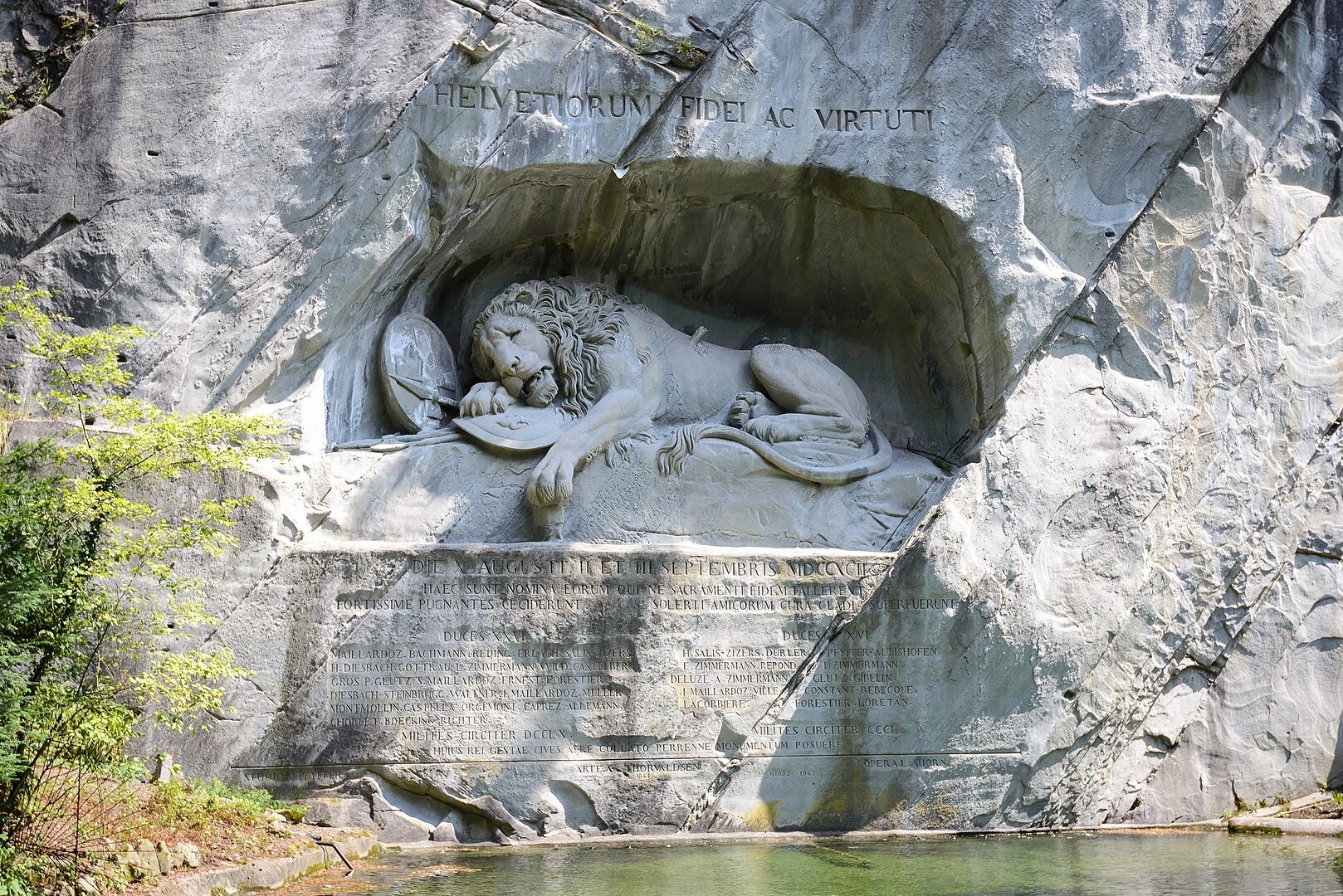 Le Lion de Lucerne sera caché plus longtemps que prévu derrière un échafaudage