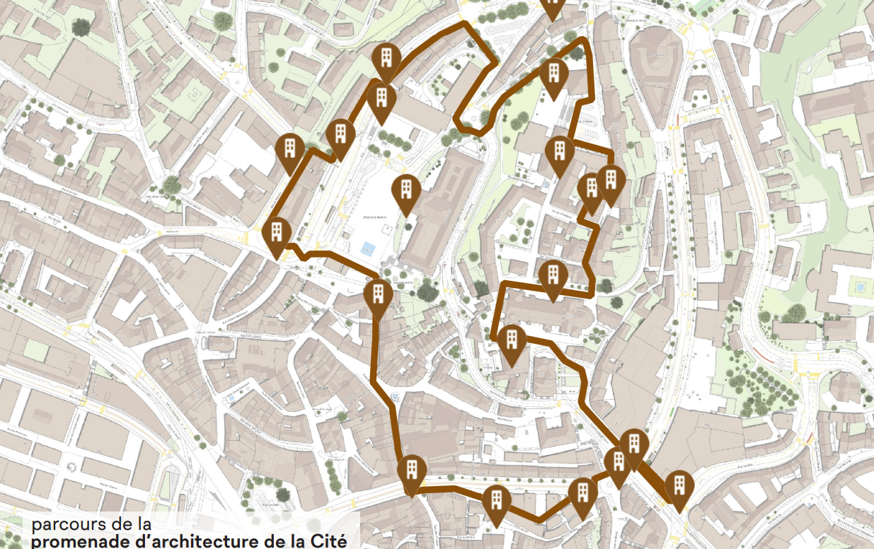 L’application Lausanne s’enrichit d’un programme de promenades pour découvrir l’architecture de la ville.