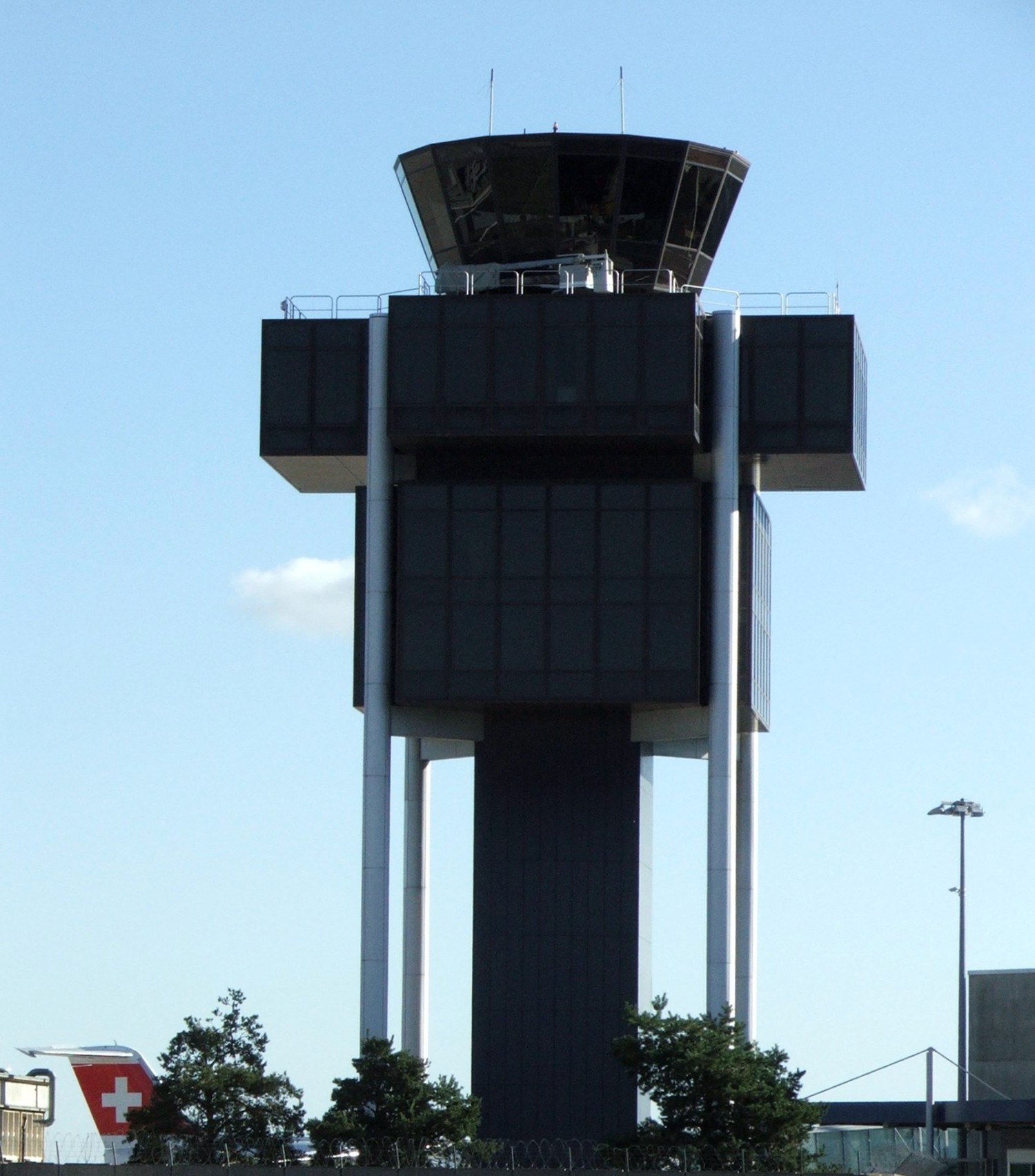 Tour de contrôle de l'aéroport de Cointrin à Genève.