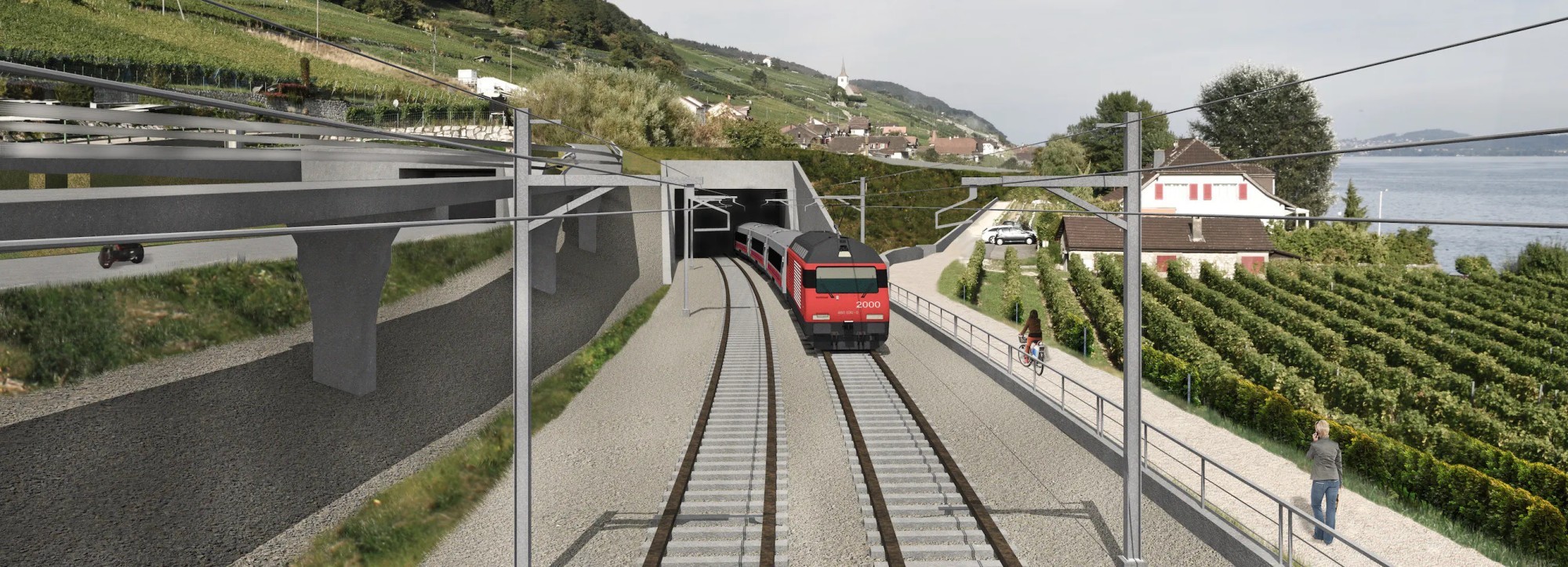 Implenia remporte un autre projet complexe d’infrastructure ferroviaire en Suisse avec le lot 2 du «tunnel de Ligerz» dans le cadre du doublement de la voie Gléresse – Douanne