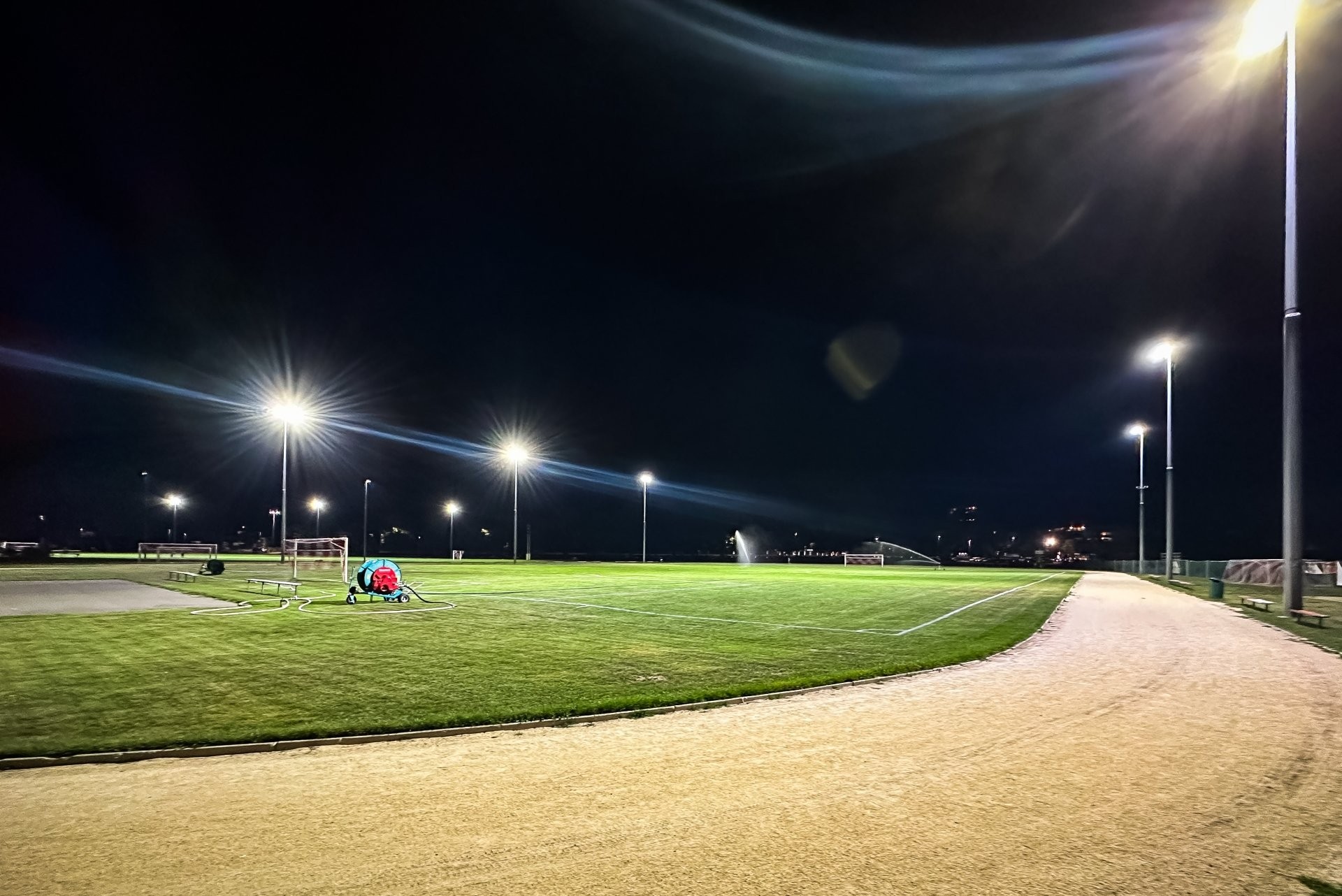 De nouveaux éclairages ont été installés au Parc des Sports et à la patinoire de la Ville de Morges.