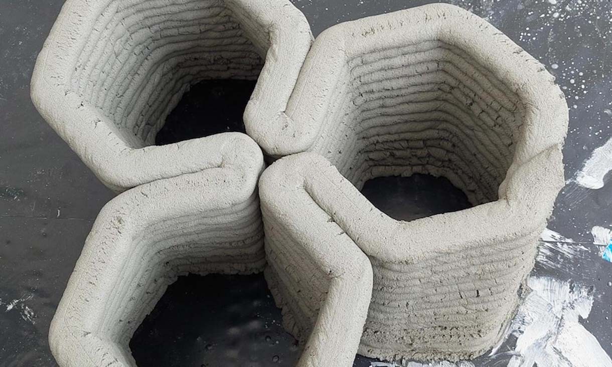Une structure en béton imprimée en 3D, créée par des étudiants ingénieurs du RMIT.