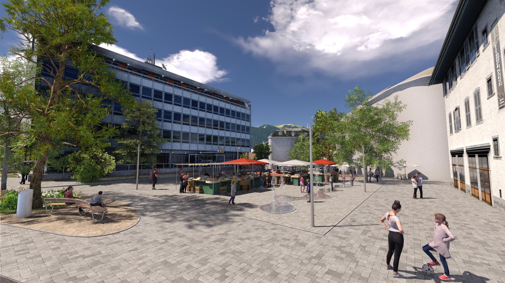 Aigle place Marché 3