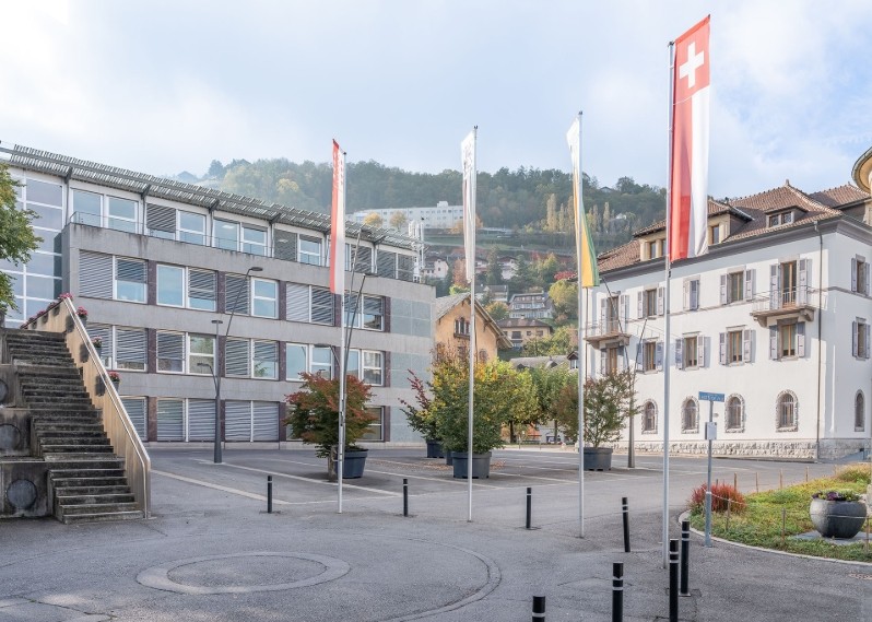Monthey années 1980 inaugure une nouvelle promenade architecturale.