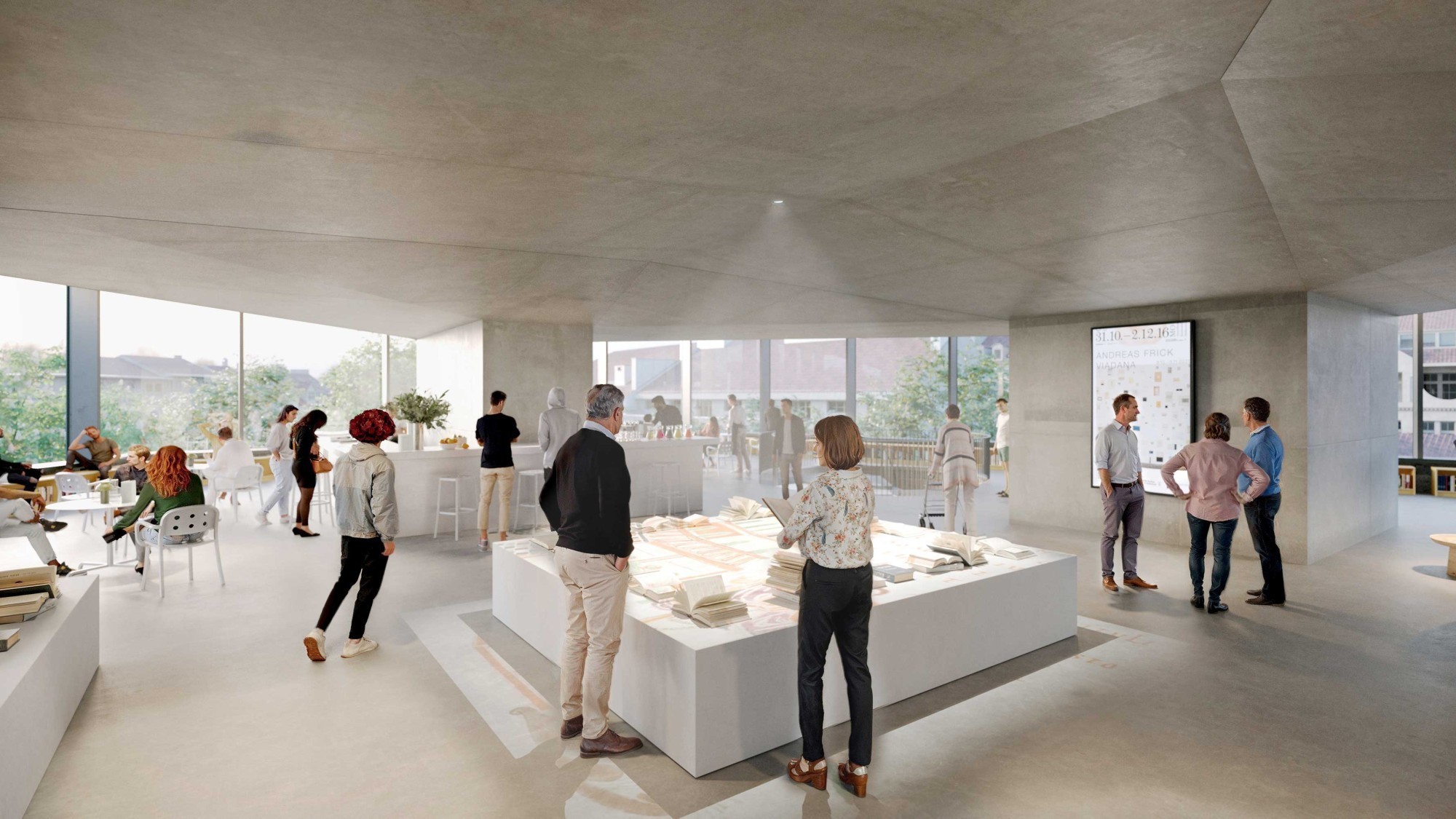 L' intérieur de la nouvelle bibliothèque combinera modernité et luminosité.