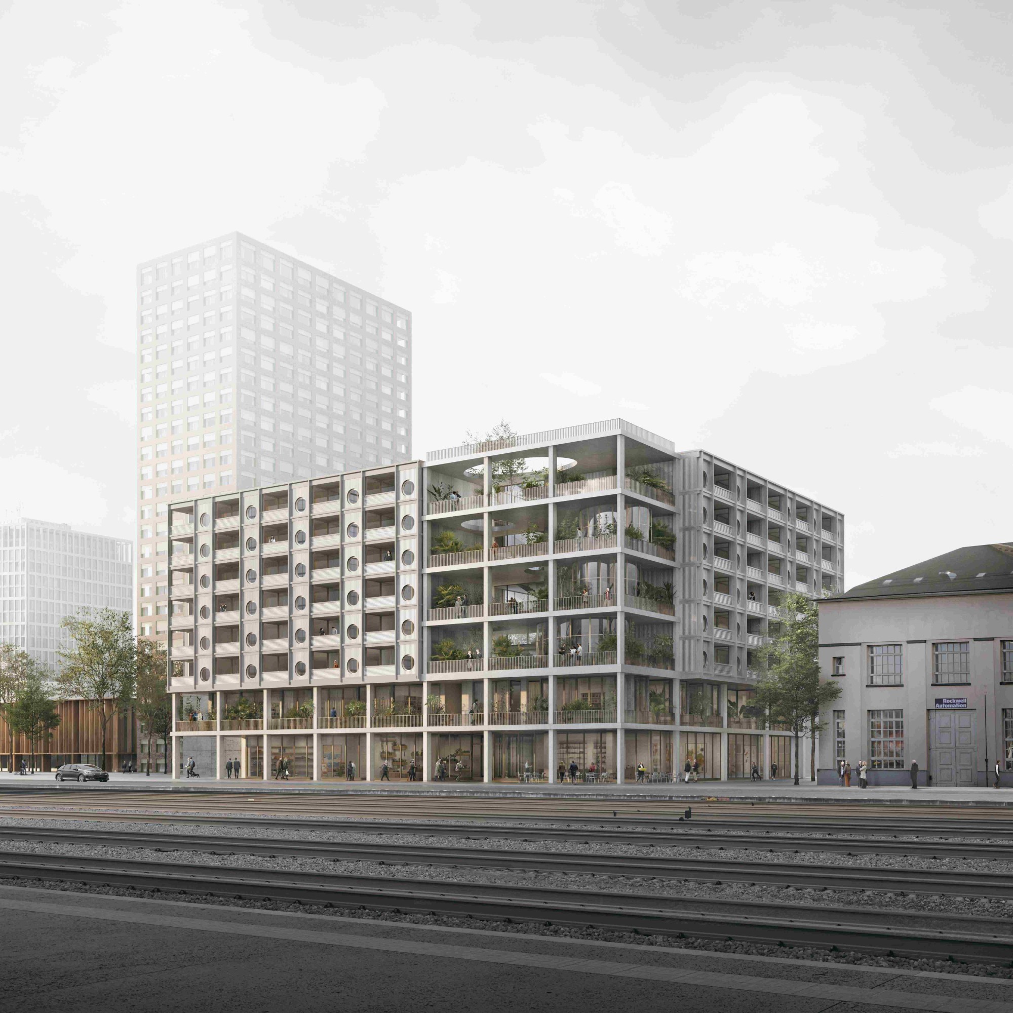En qualité d’entreprise totale, Implenia se charge du projet «Nordbau», qui porte sur la transformation et l’extension durables du quartier apprécié d’Aeschbach à Aarau.