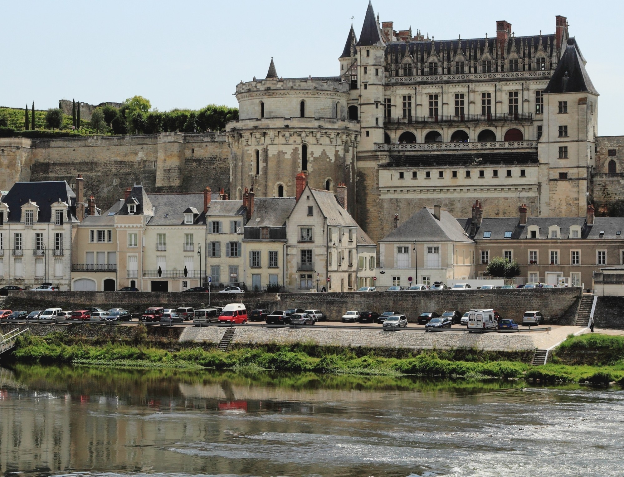 Un mur du château d'Amboise, où Léonard de Vinci passa ses dernières années, menaçait de s'effondrer.