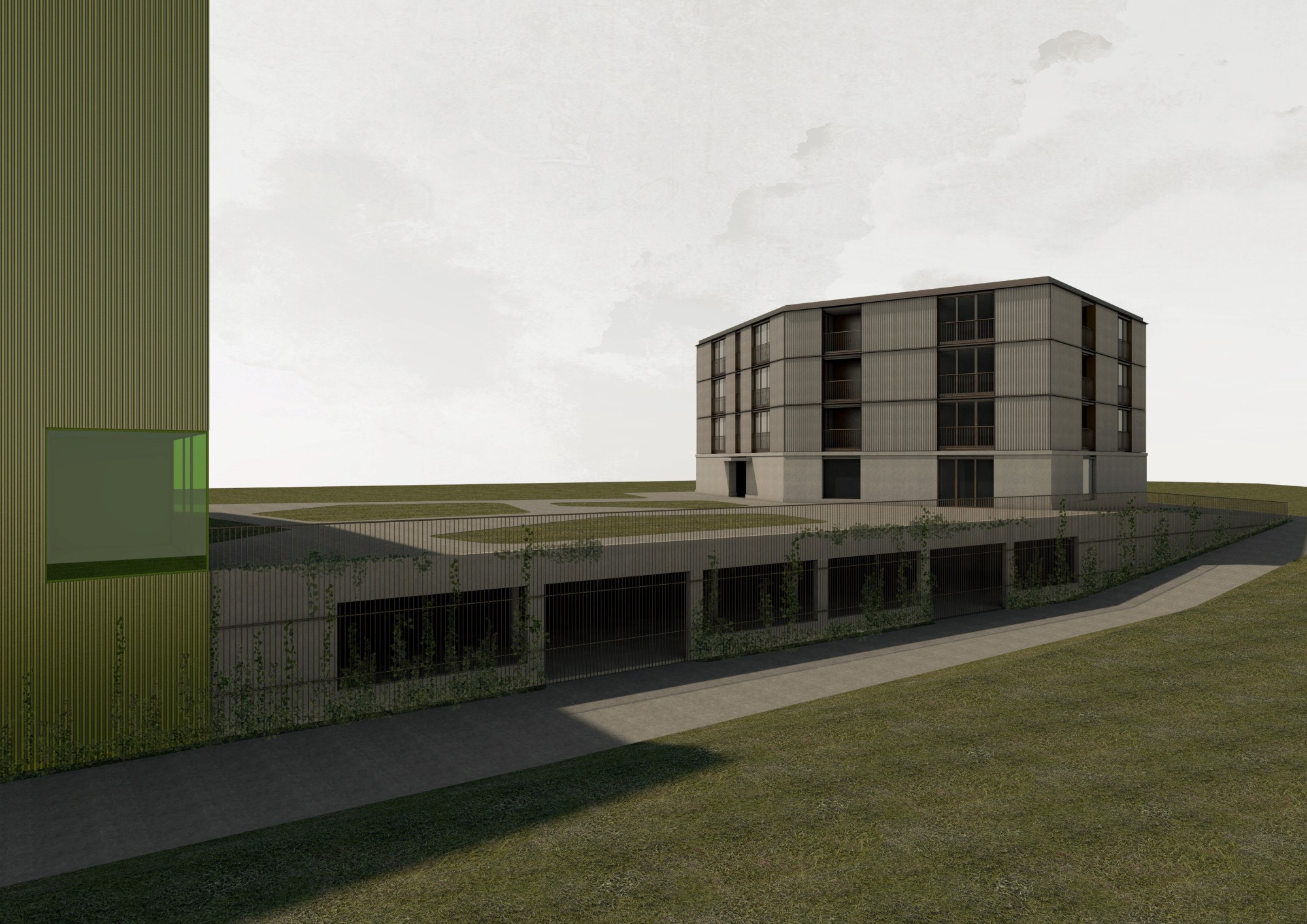 Une liaison souterraine reliera l'EMS aux appartements protégés.