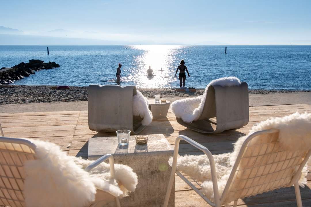 Les adeptes de la baignade en hiver ont leur petit coin de paradis à Vidy.