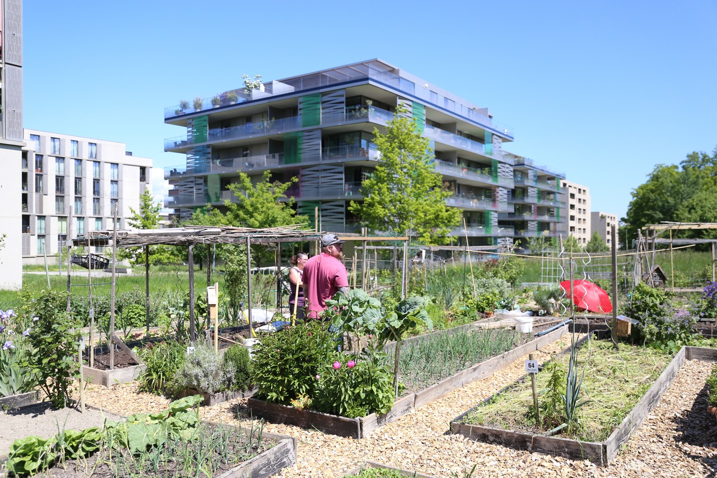 Quartier de La Chapelle à Genève.