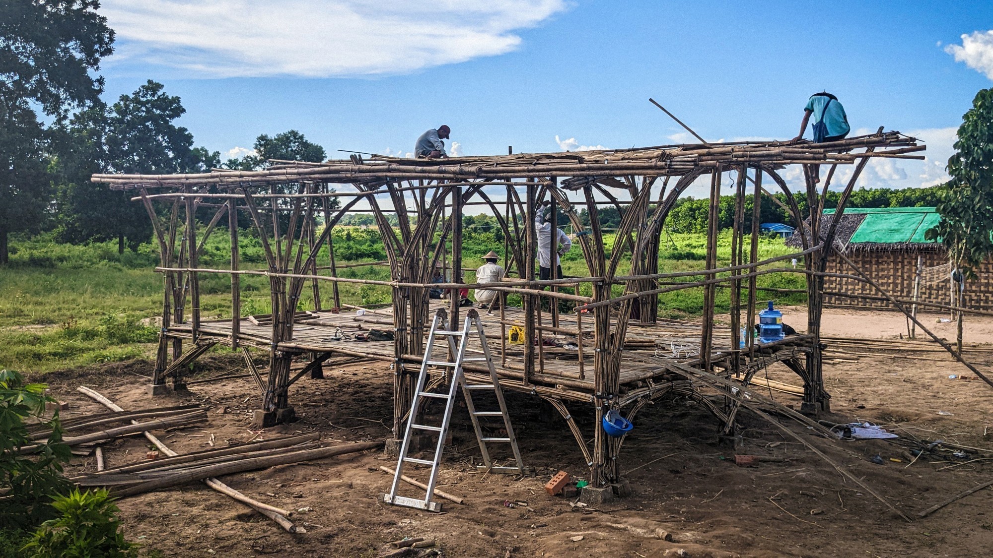Voici à quoi ressemble une structure presque achevée. Une fois cette construction terminée, elle accueillera une crèche.