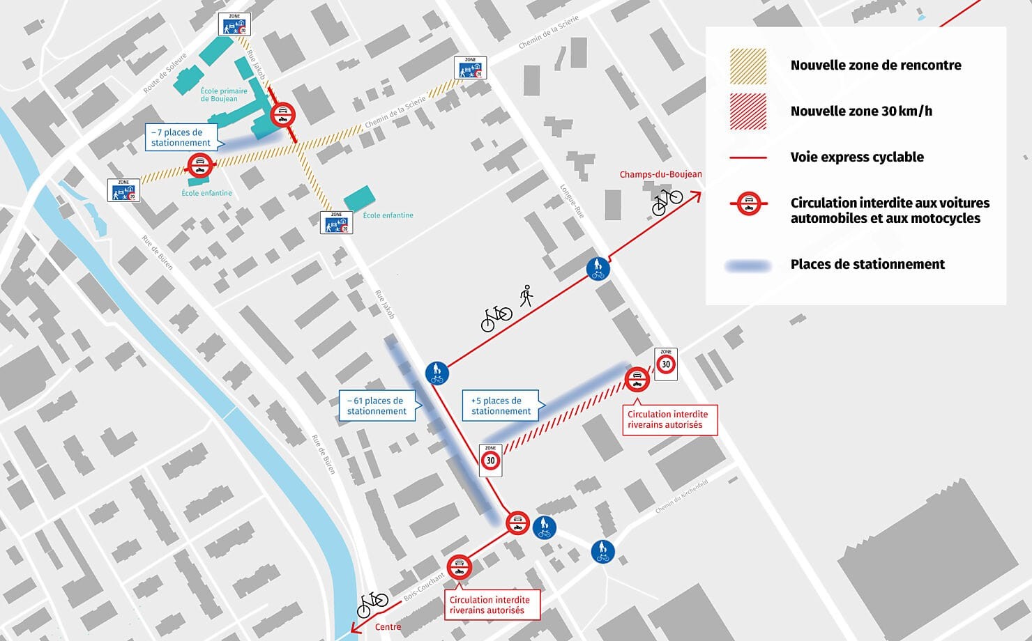 La Ville prévoit une nouvelle desserte et crée une liaison cyclable directe.