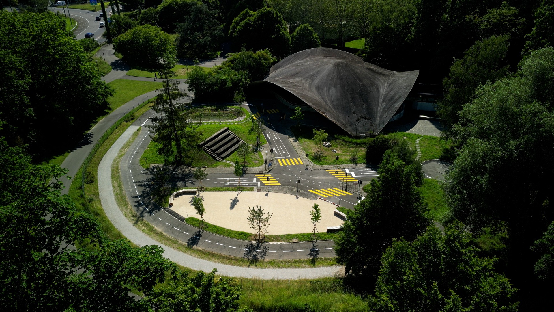 Le Jardin de la circulation, l’une des créations de Lausanne Jardins 2024.
