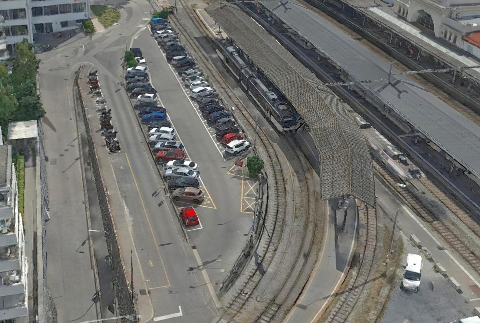 Le secteur nord de la gare de Vevey est actuellement en développement.