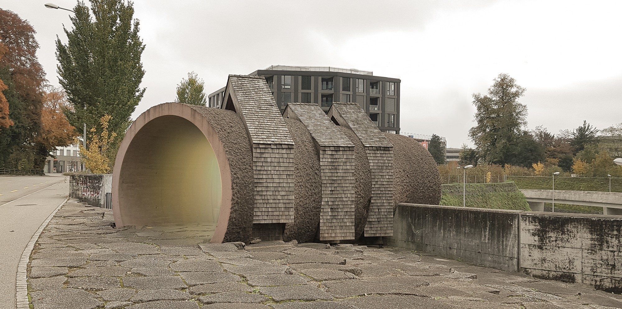 Art dans la construction: le tunnel aux 1000 voix à Aarburg est l'un des deux seuls objets réalisés en Argovie au cours des vingt dernières années.